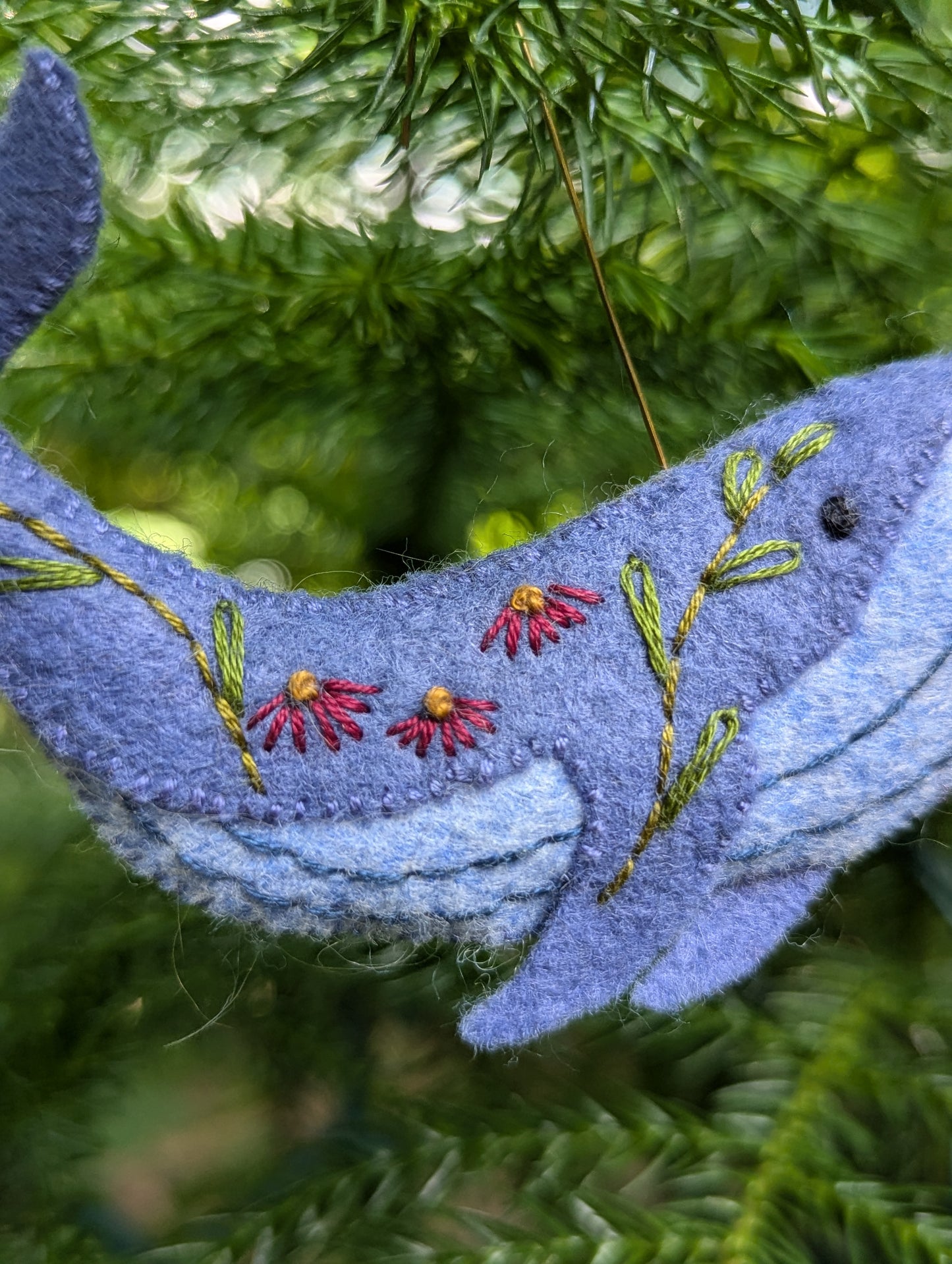 Kate Minelli- Whale Ornament (blue)
