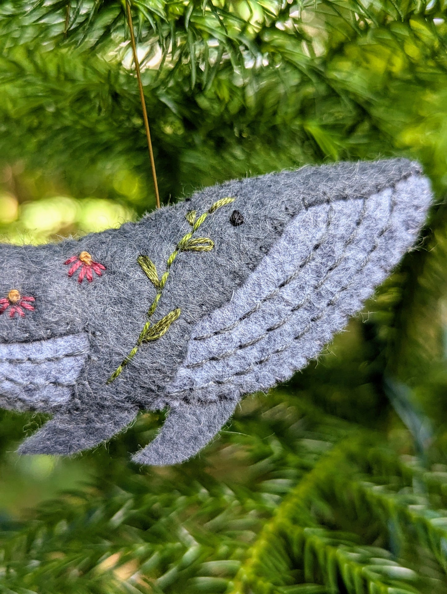 Kate Minelli- Whale Ornament (grey)