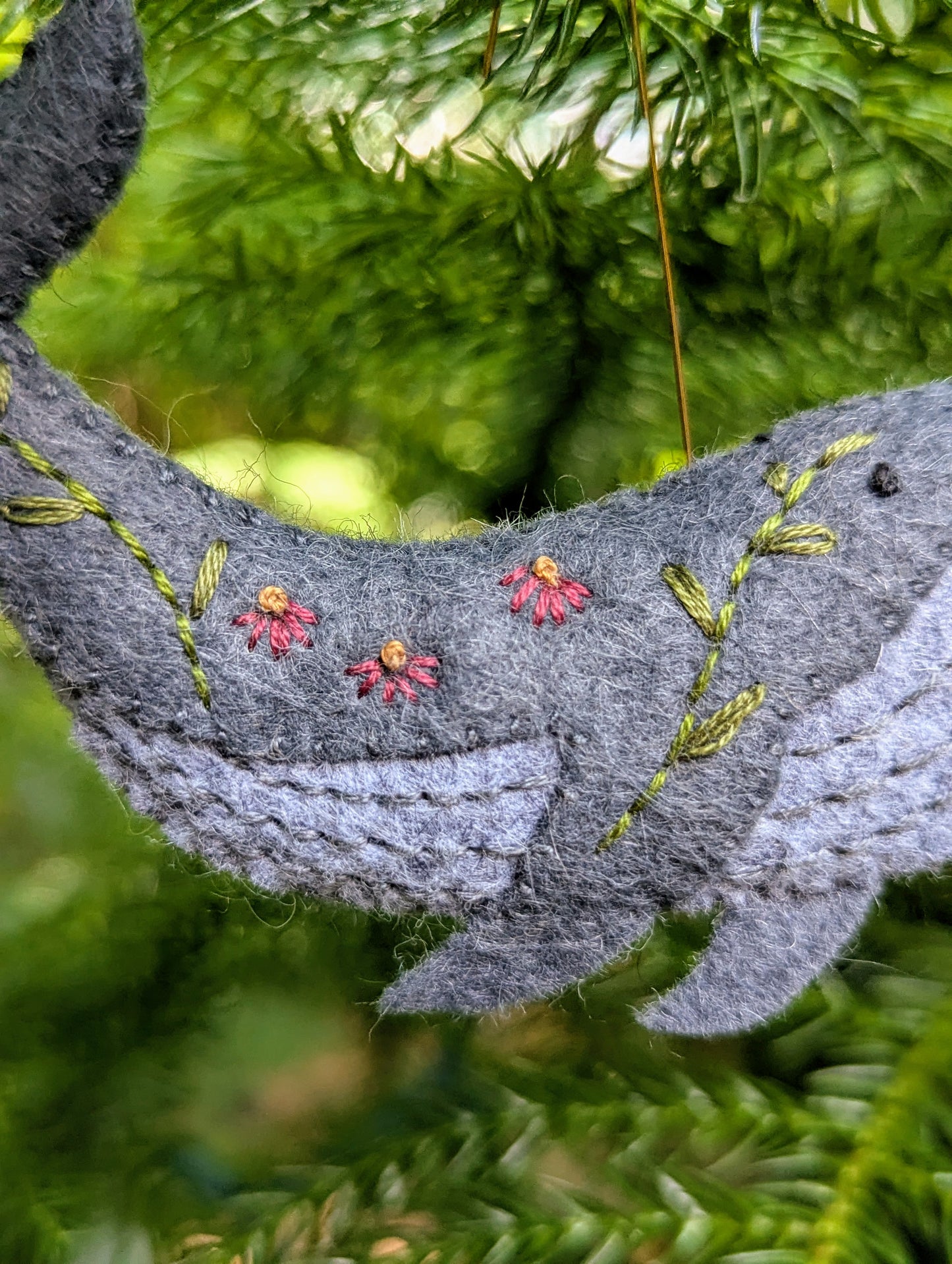 Kate Minelli- Whale Ornament (grey)