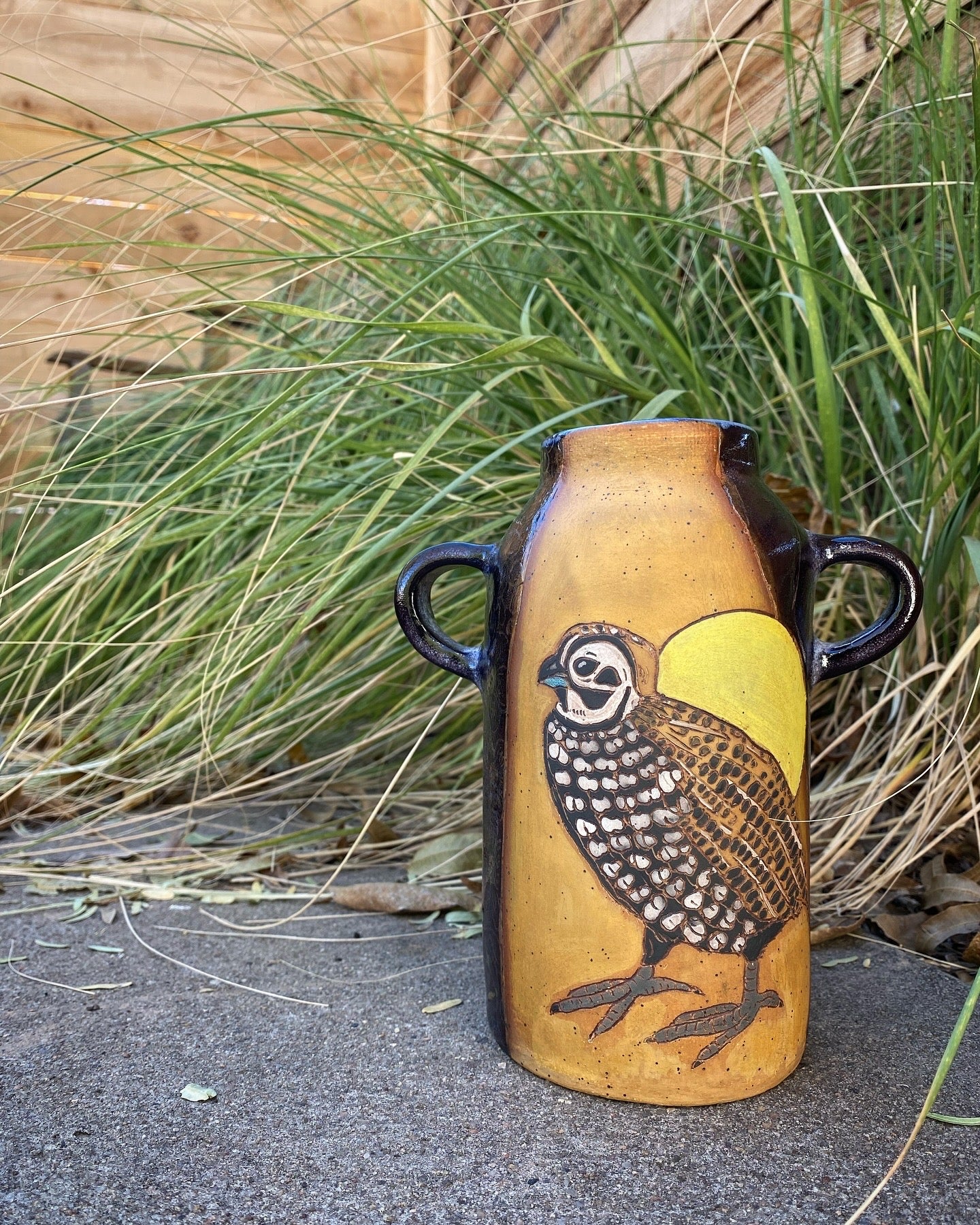 Rachel Burke Jasso- Quail Vase