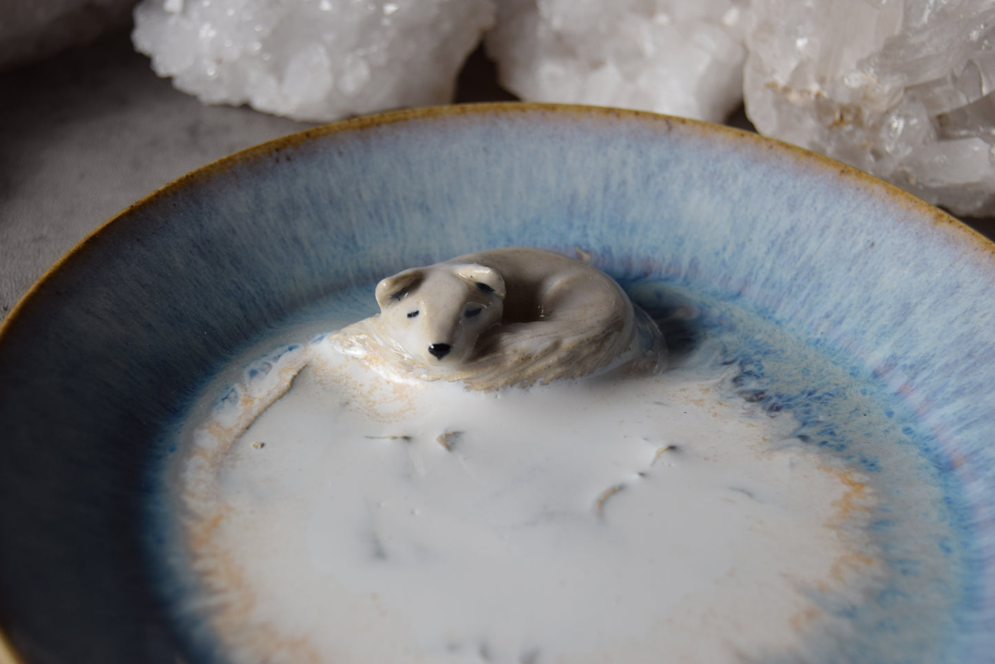 Arctic Fox Trinket Plate