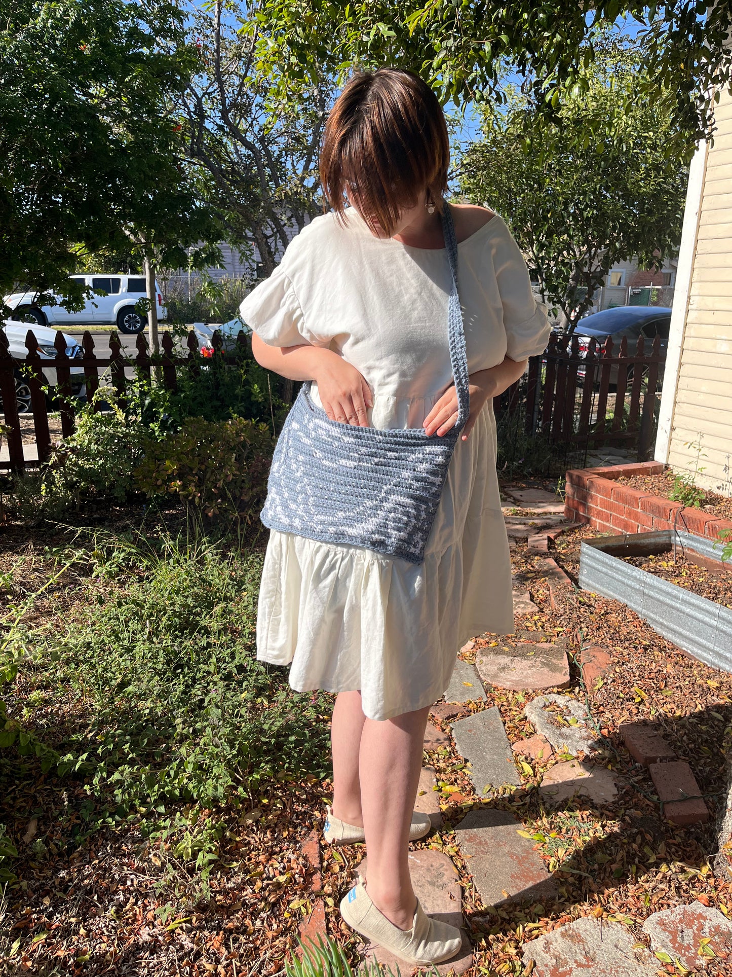 AJ Courtney- crocheted bag