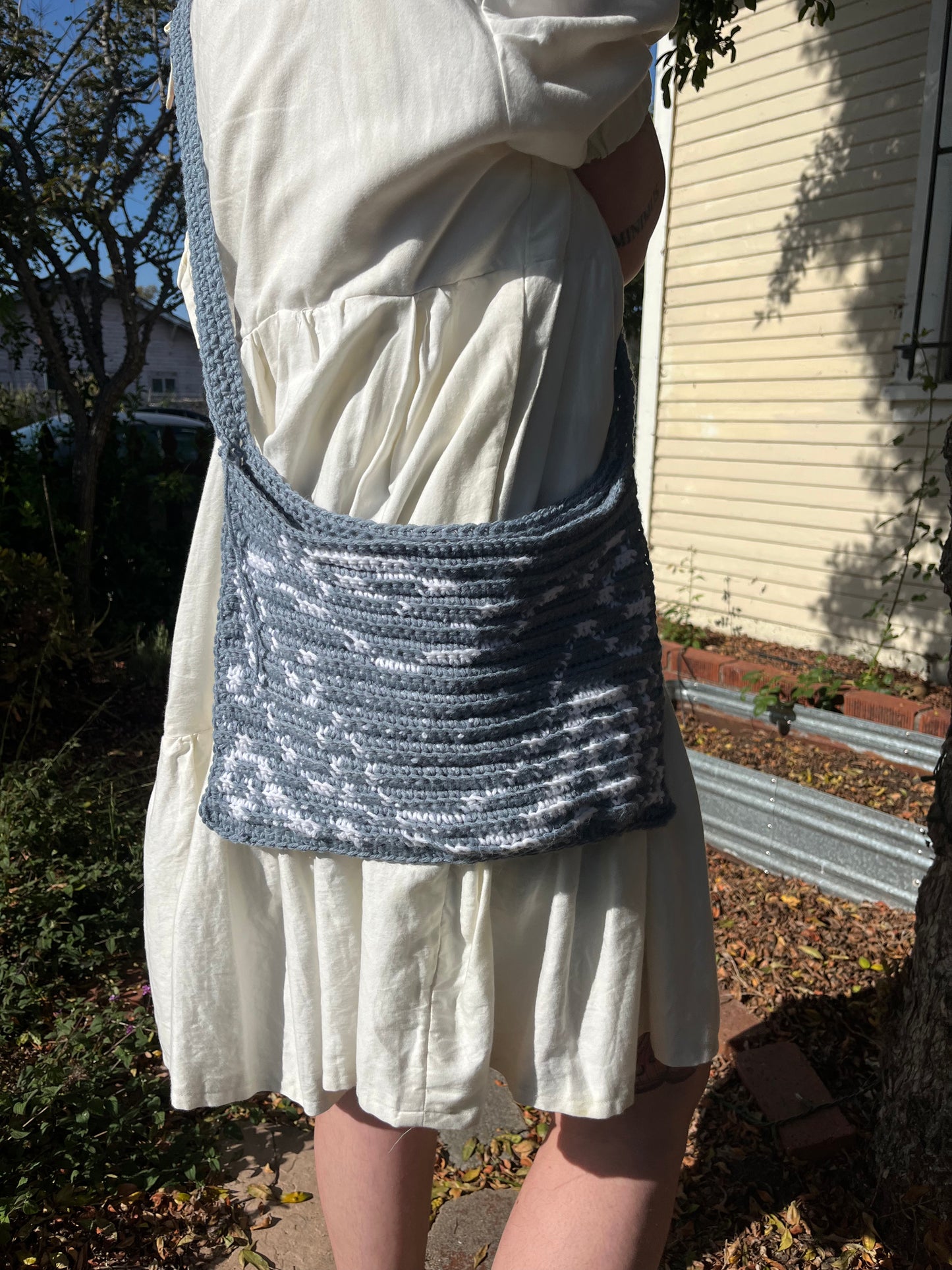 AJ Courtney- crocheted bag
