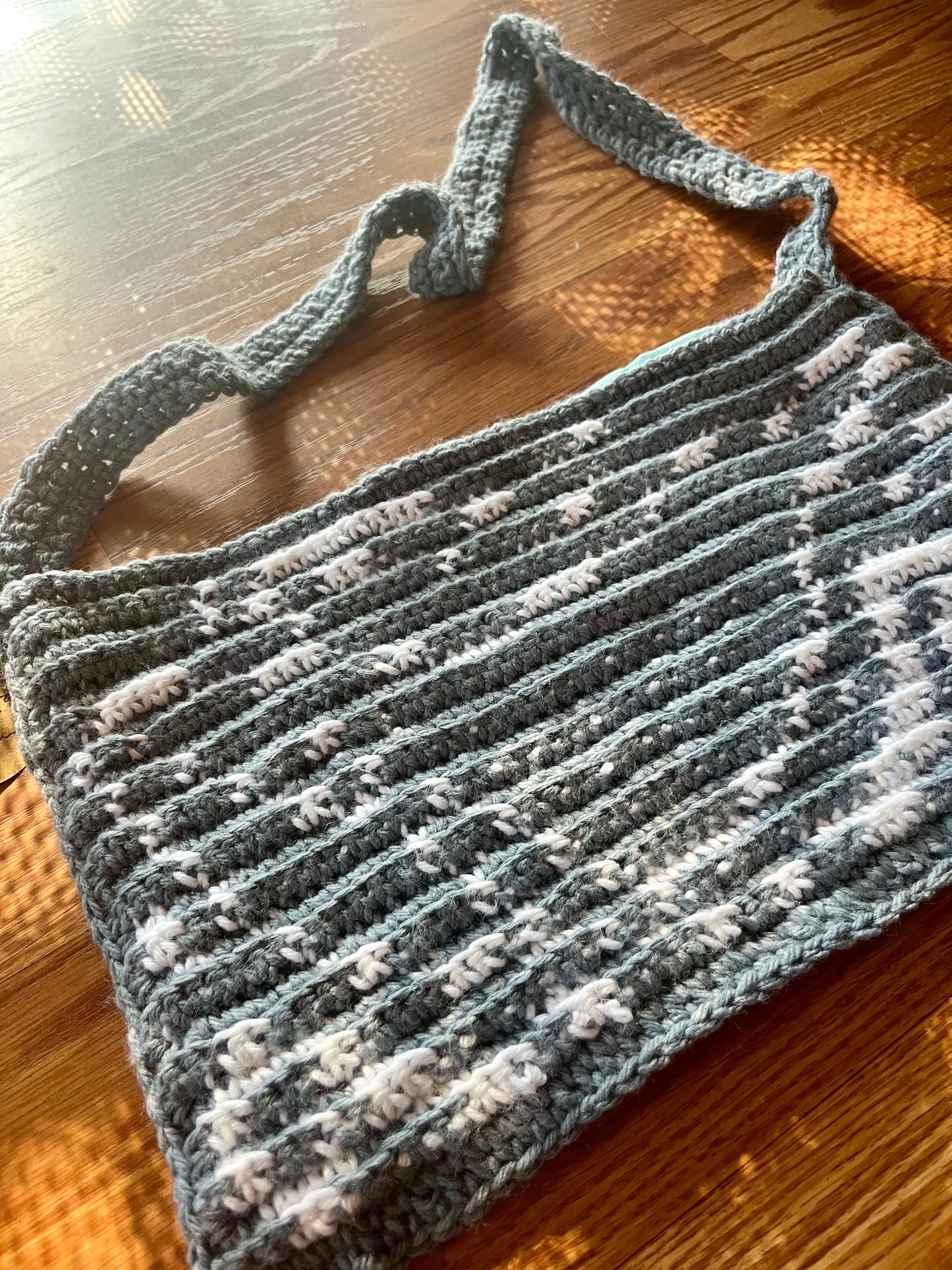 AJ Courtney- crocheted bag