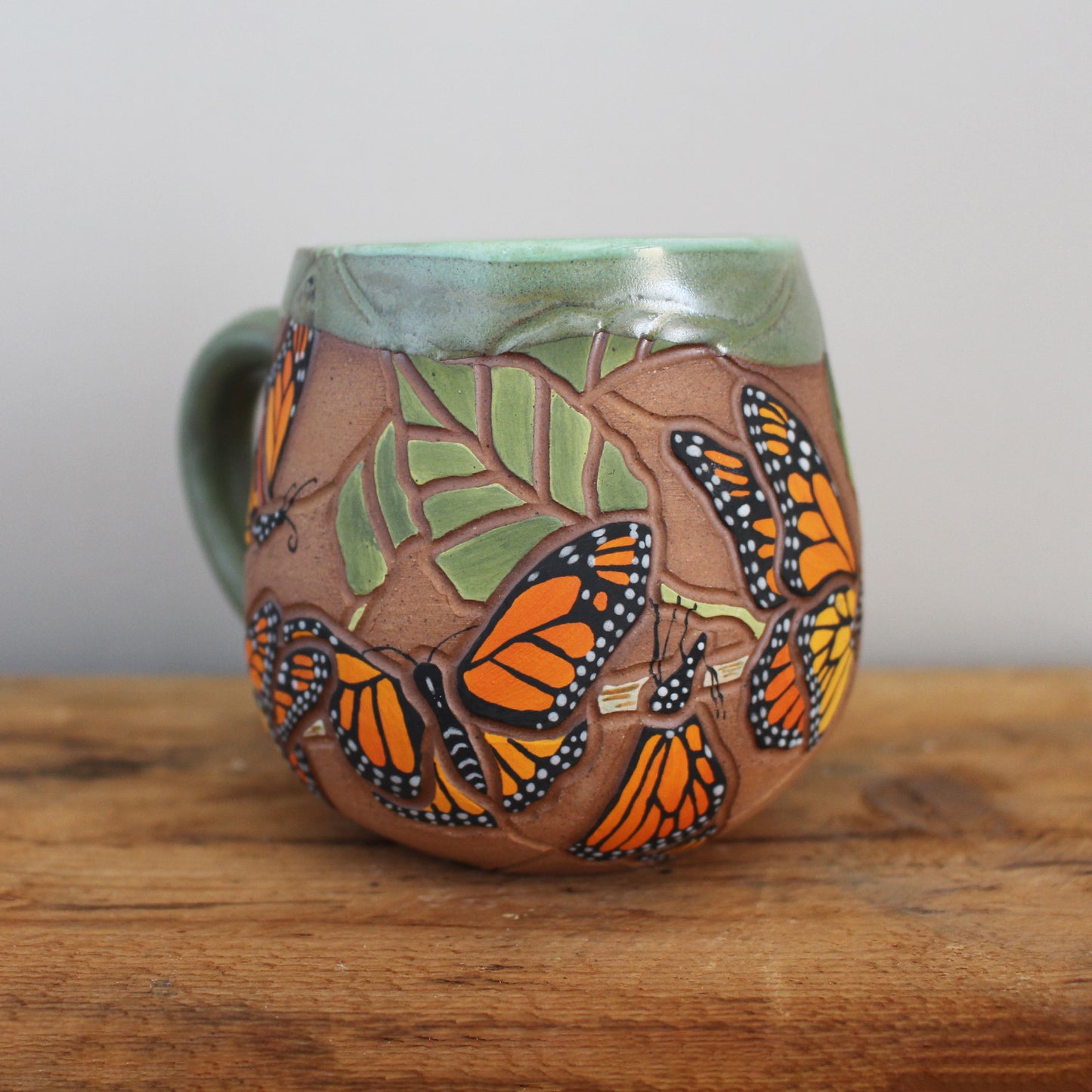 Wilding Ceramics- Monarch Migration Mug