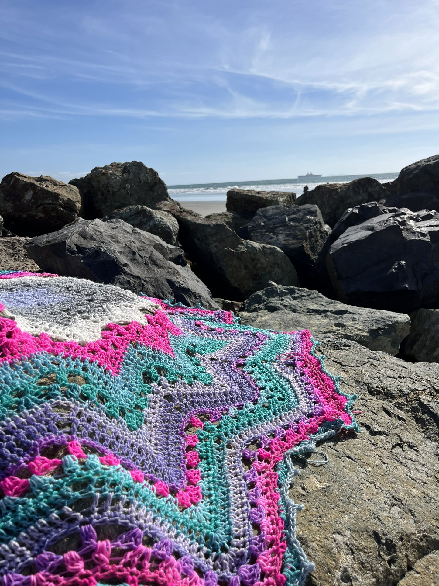 AJ Courtney- Sunflower Sea Star Blanket