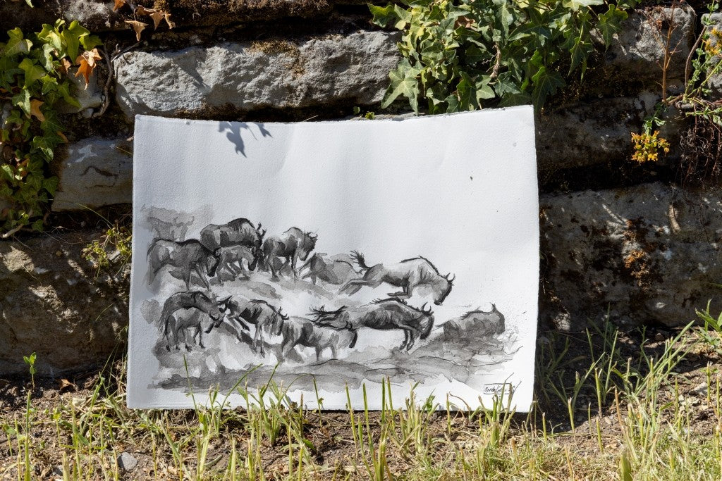 Annabel Schoen- The Mighty Wildebeest Migration (Original)