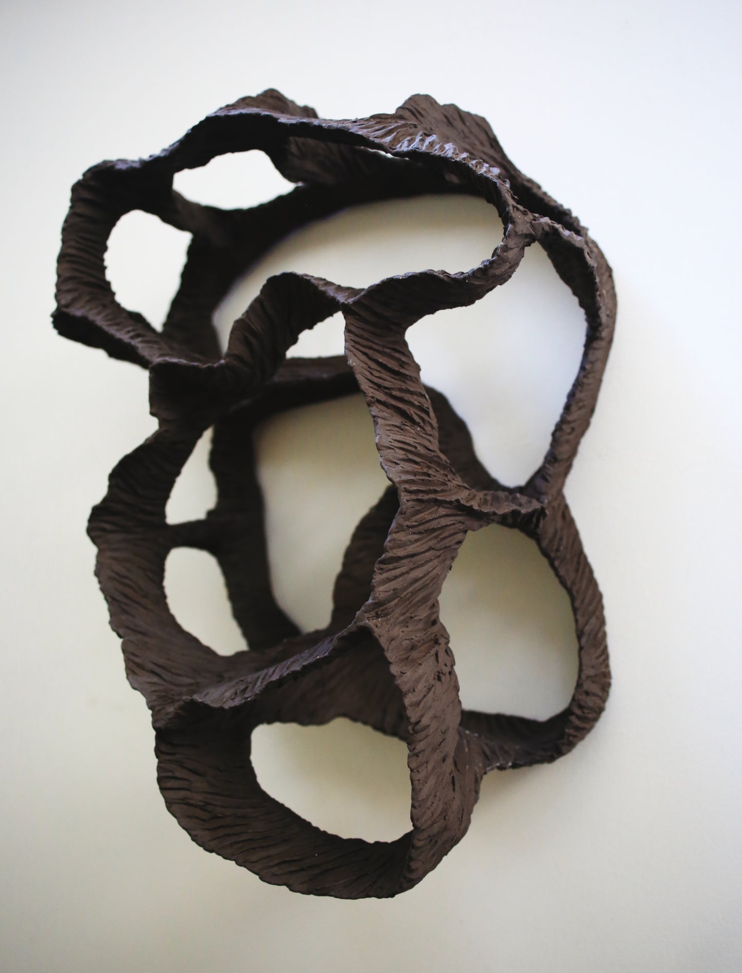 Dreaming Shell- Black Nest / Wall-mounted Ceramic Sculpture
