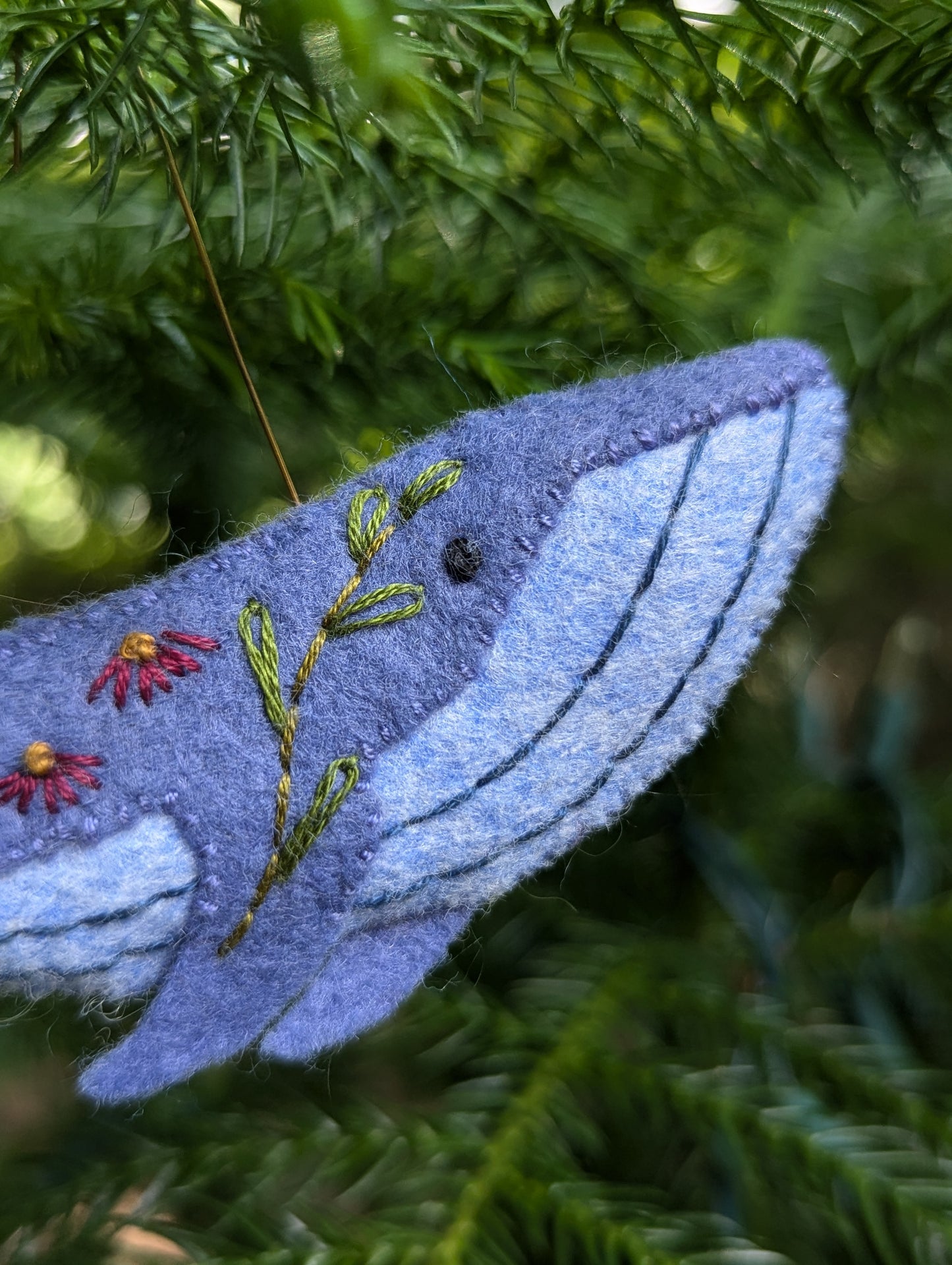 Kate Minelli- Whale Ornament (blue)