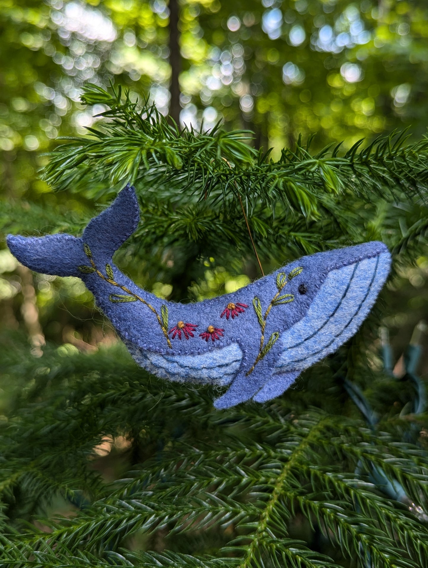 Kate Minelli- Whale Ornament (blue)