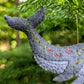 Kate Minelli- Whale Ornament (grey)