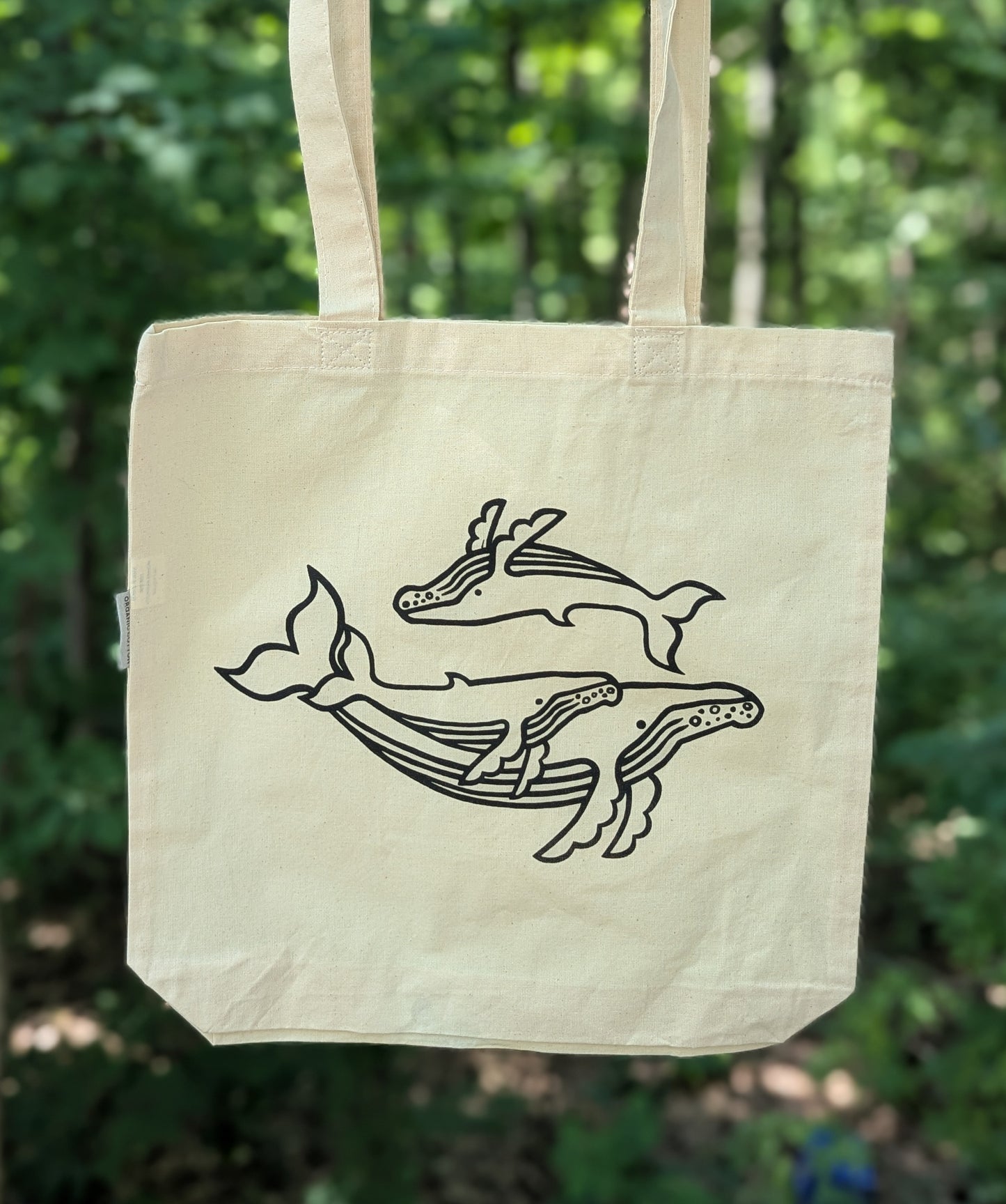 Kate Minelli- Hand Printed Organic Cotton Tote & Kitchen Towel Set