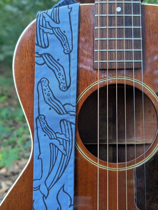 Kate Minelli- Humpback Whale Guitar Strap