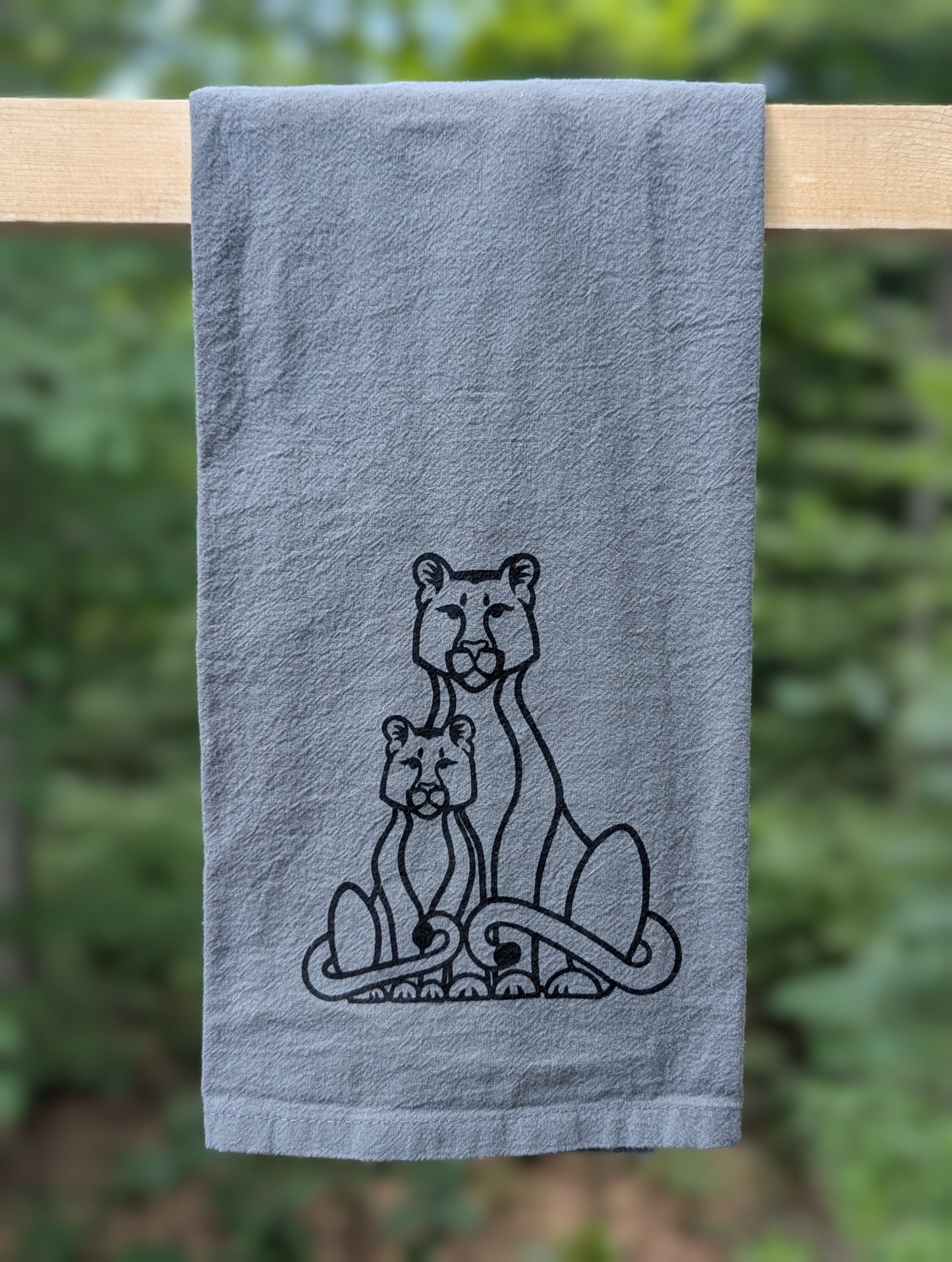 Kate Minelli- Hand Printed Organic Cotton Tote & Kitchen Towel Set