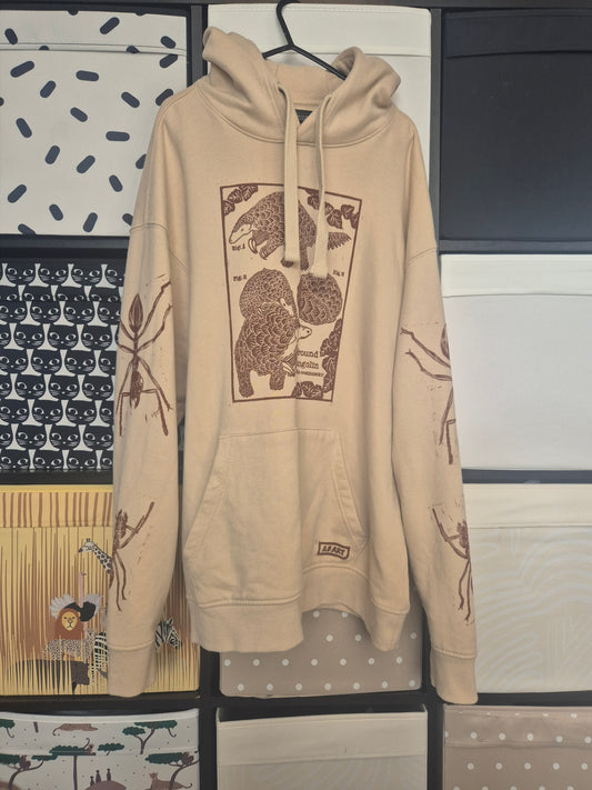 Ash Best- Pangolin and Ant Hoodie (size XL) & A4 Print Bundle #2
