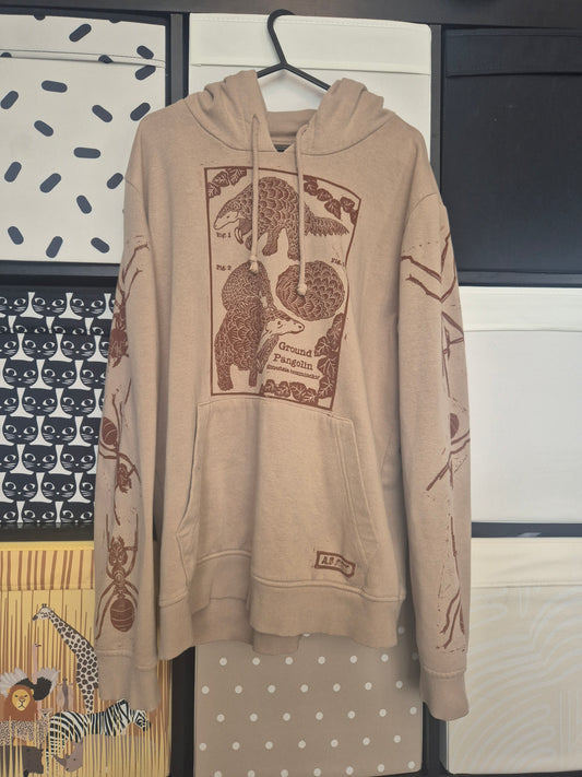 Ash Best- Pangolin and Ant Hoodie (size M) & A4 Print Bundle