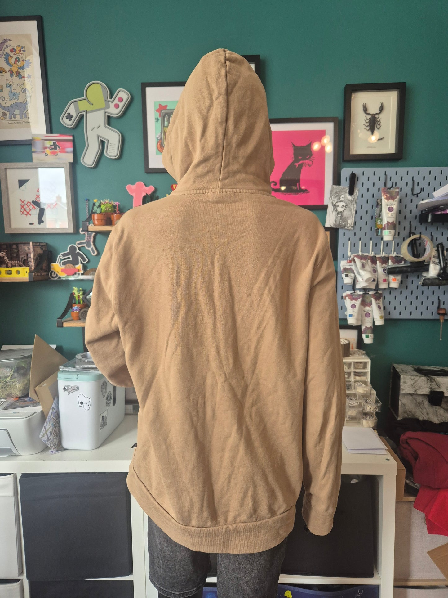 Ash Best- Pangolin and Ant Hoodie (size M) & A4 Print Bundle