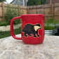 Anne Runkle- Badger Mug (red)