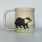 Anne Runkle- Badger Mug (white)