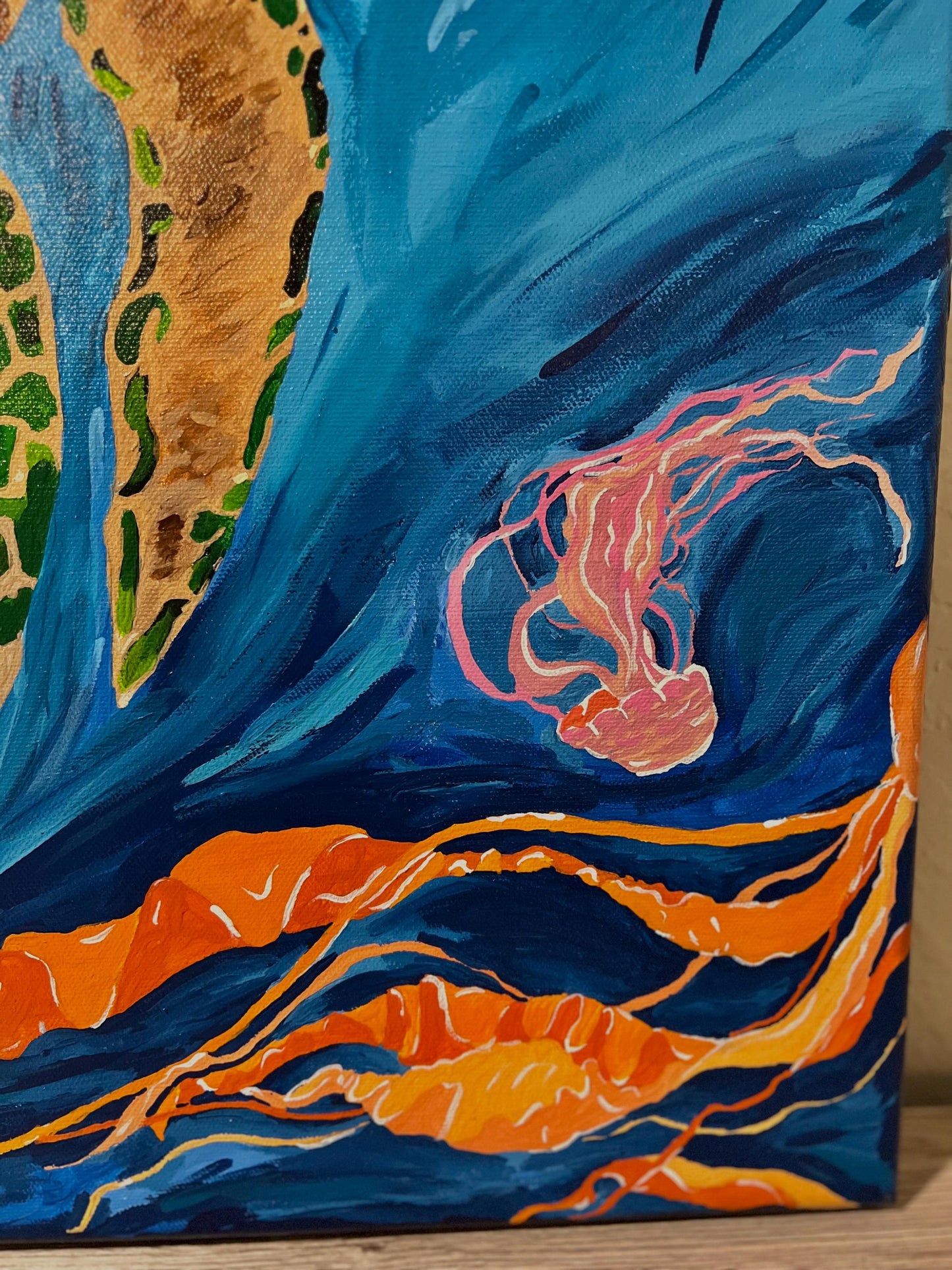 Amanda Craig-Sea Turtle Coral Reef