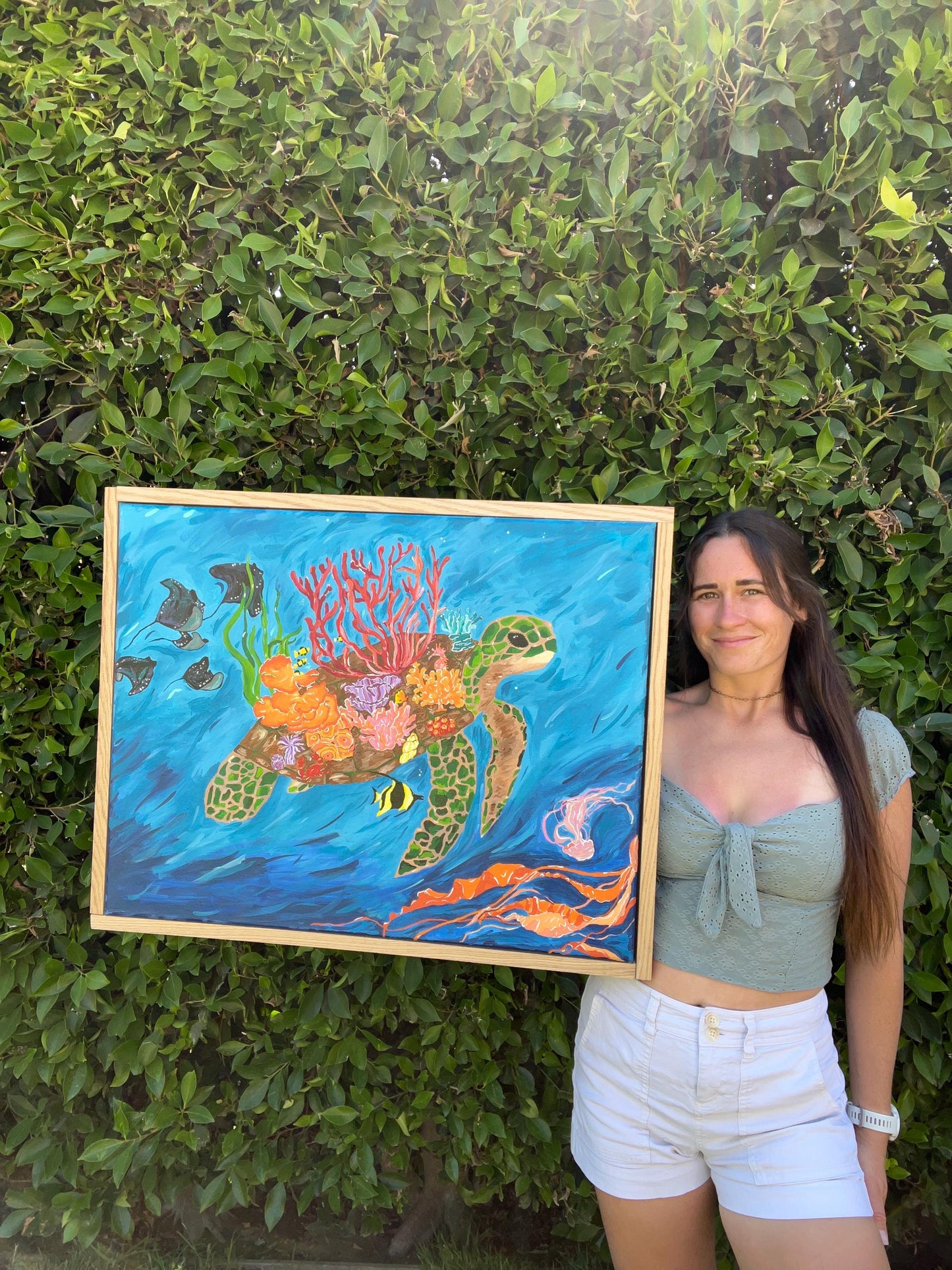 Amanda Craig-Sea Turtle Coral Reef