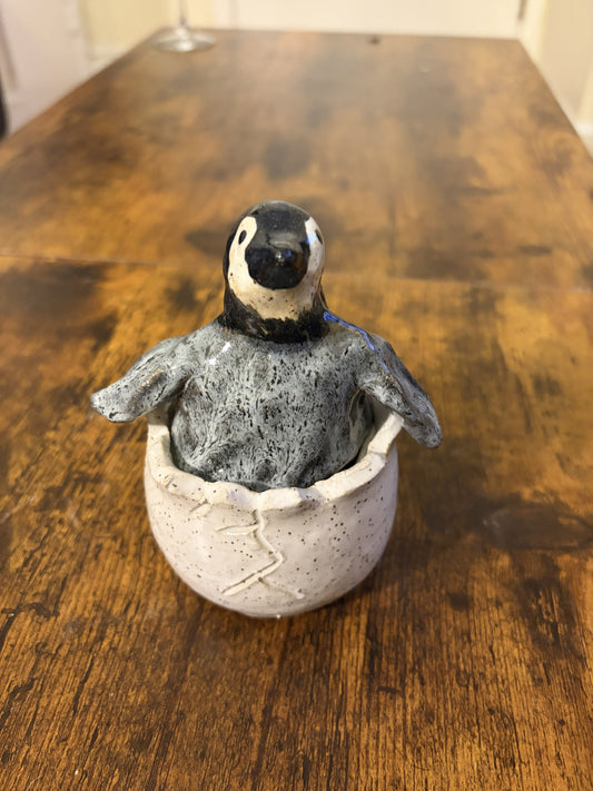 Hannah Nations- Baby Penguin Jar