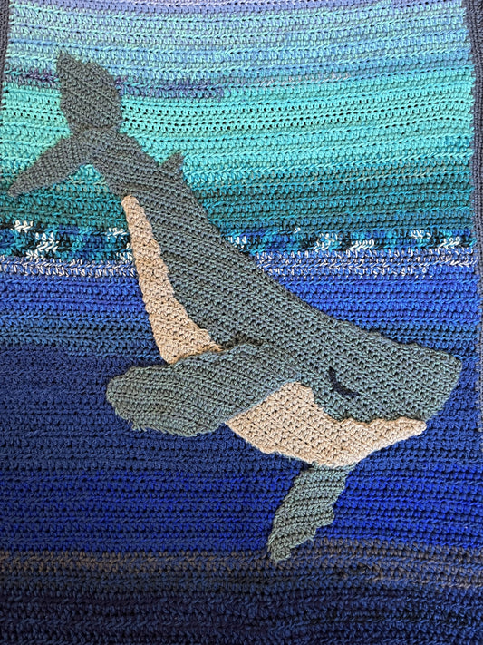 AJ Courtney- Blue Whale Blanket