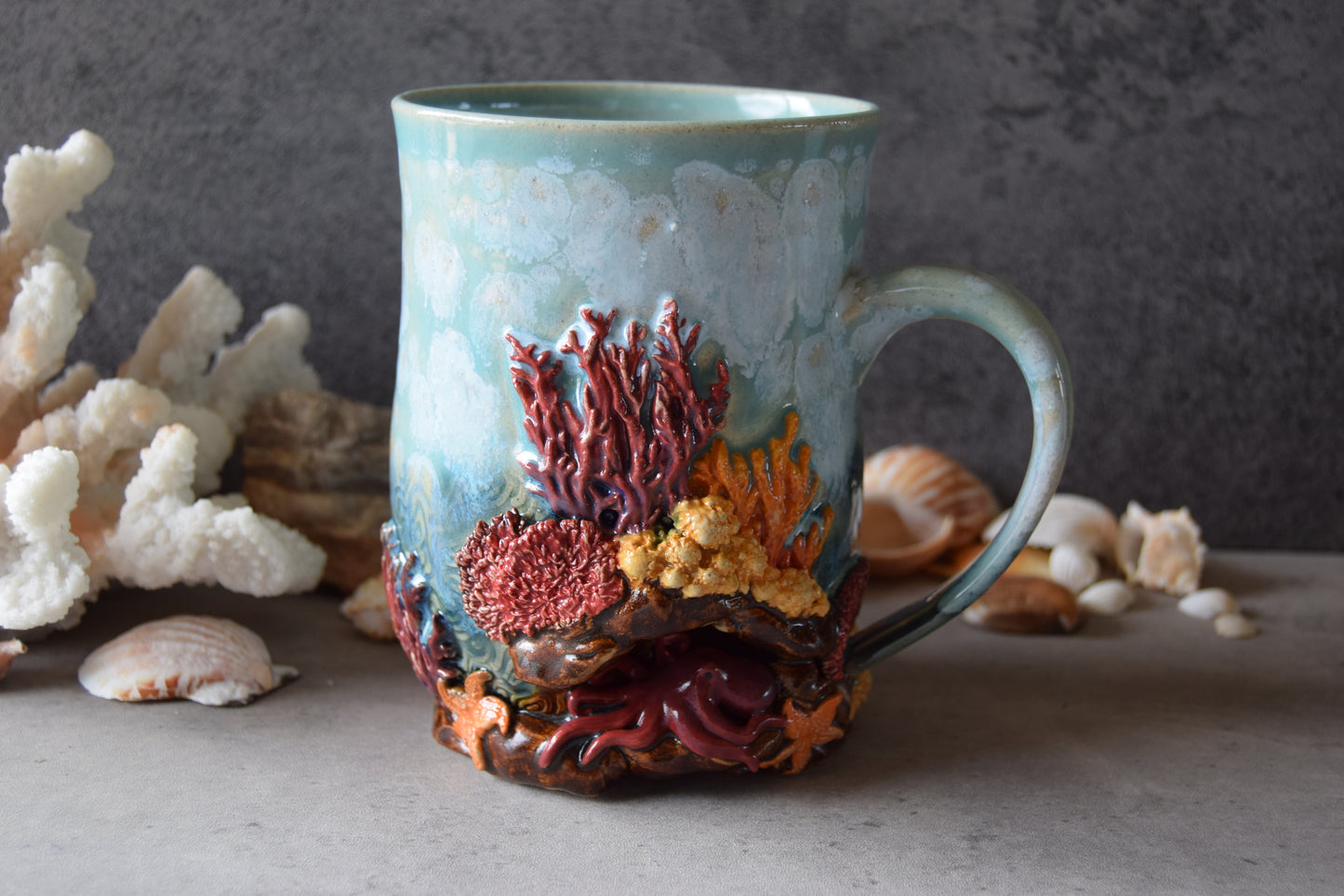 Coral Ecosystem Mug (jellyfish)