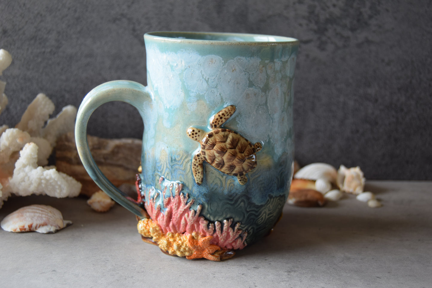 Coral Ecosystem Mug (jellyfish)