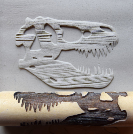 Z*Texture Roller- T Rex Skull Fossil