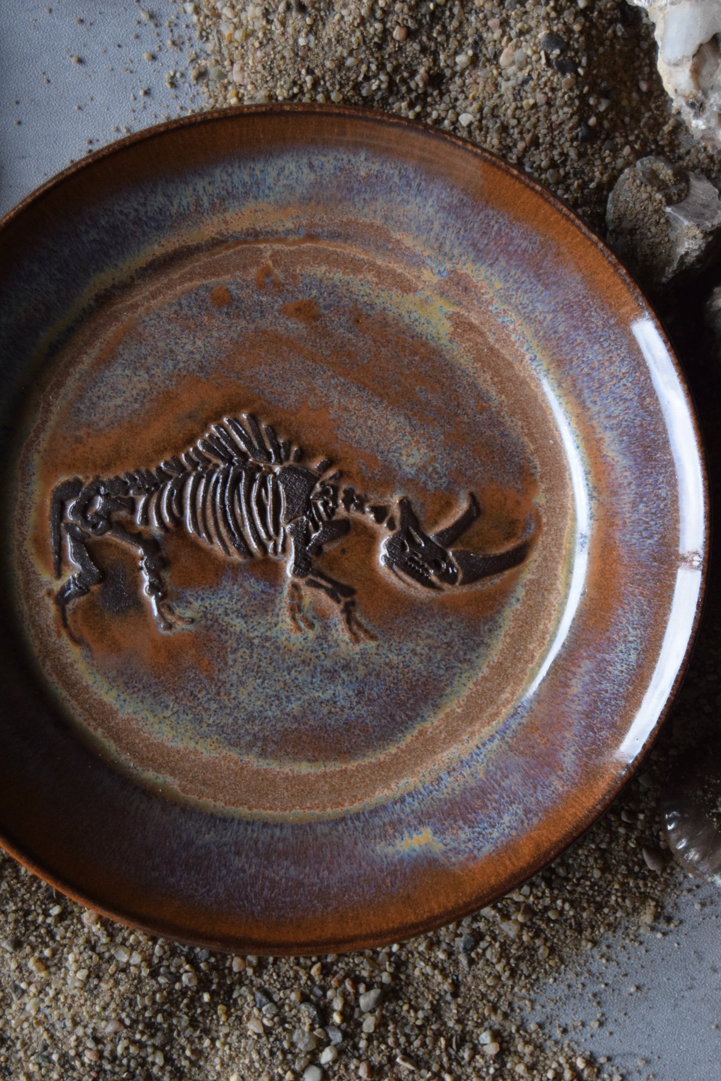 Fossil Trinket Plate 18