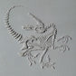 Z*Rodillo de Textura - Fósil de Velociraptor Retorcido