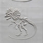 Z*Rodillo de textura - Fósil de Dilophosaurus (con cresta)
