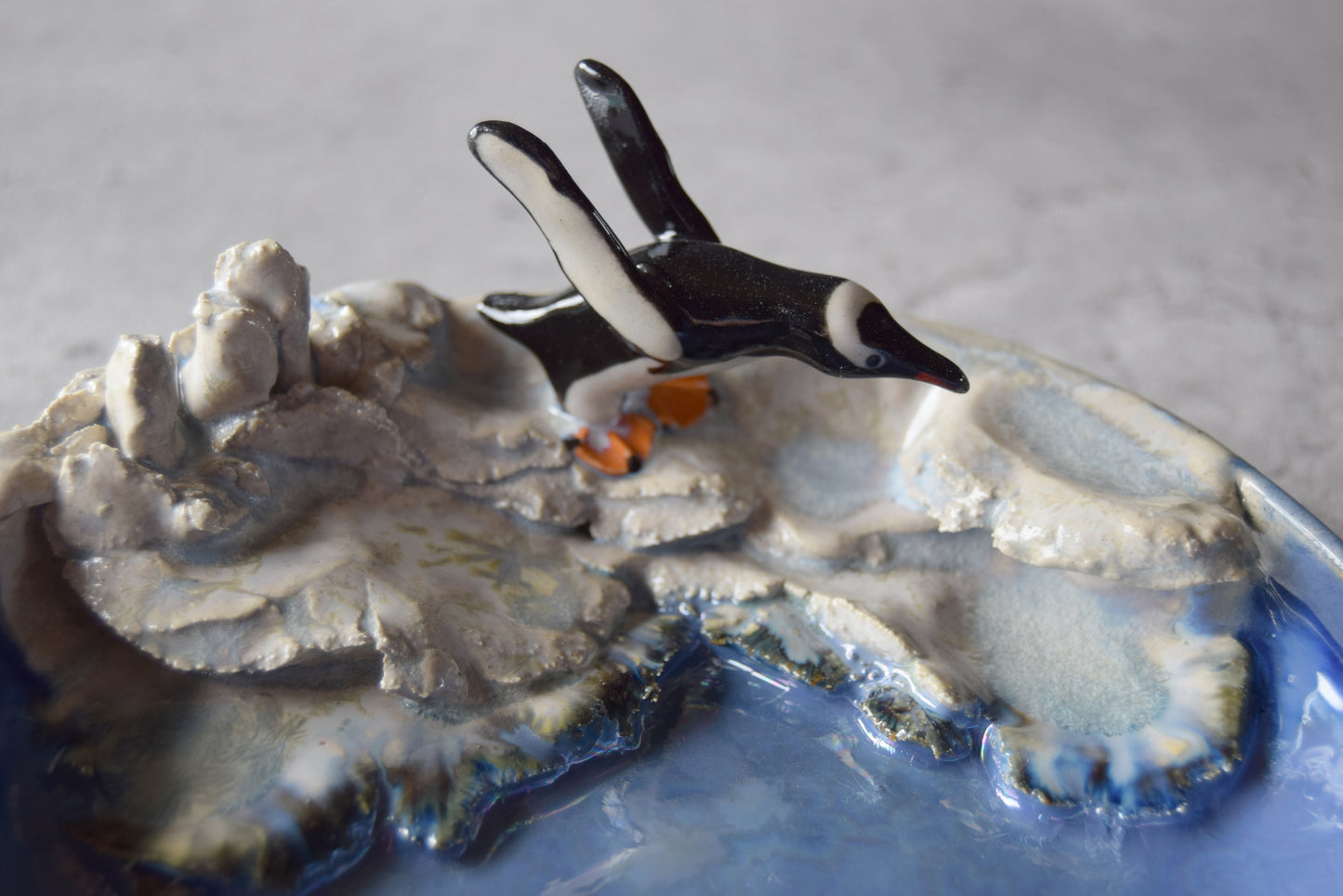 Penguin Trinket Plate (crystal)
