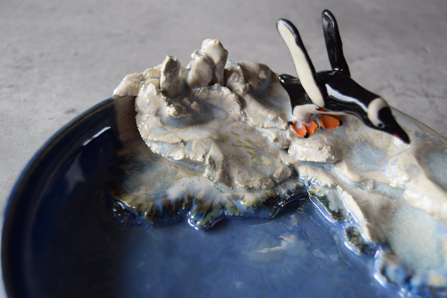 Penguin Trinket Plate (crystal)