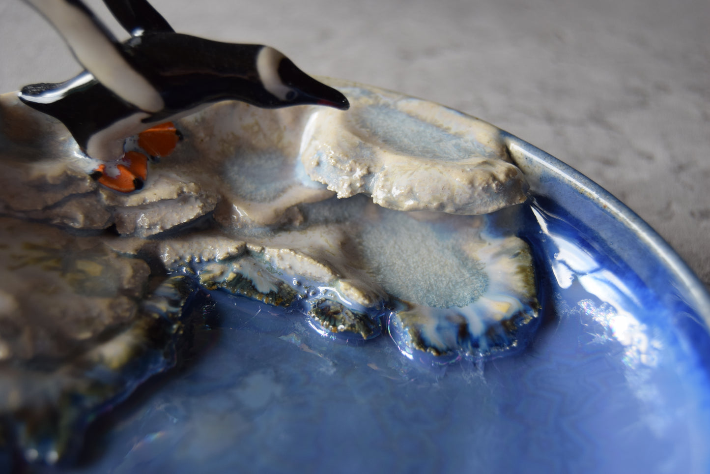 Penguin Trinket Plate (crystal)