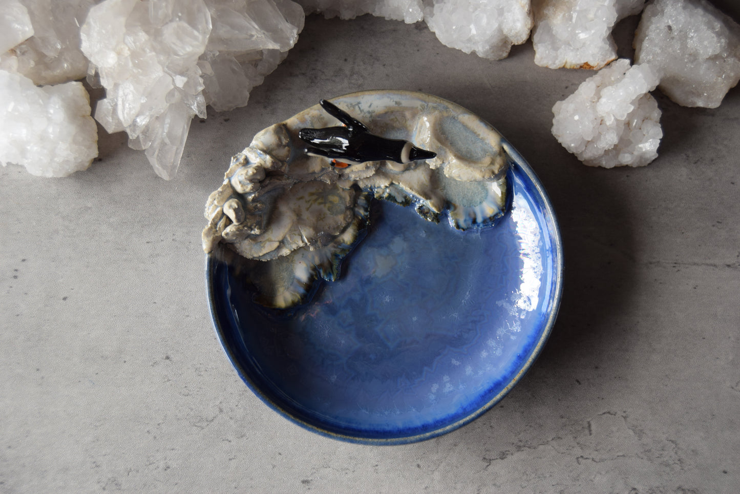Penguin Trinket Plate (crystal)