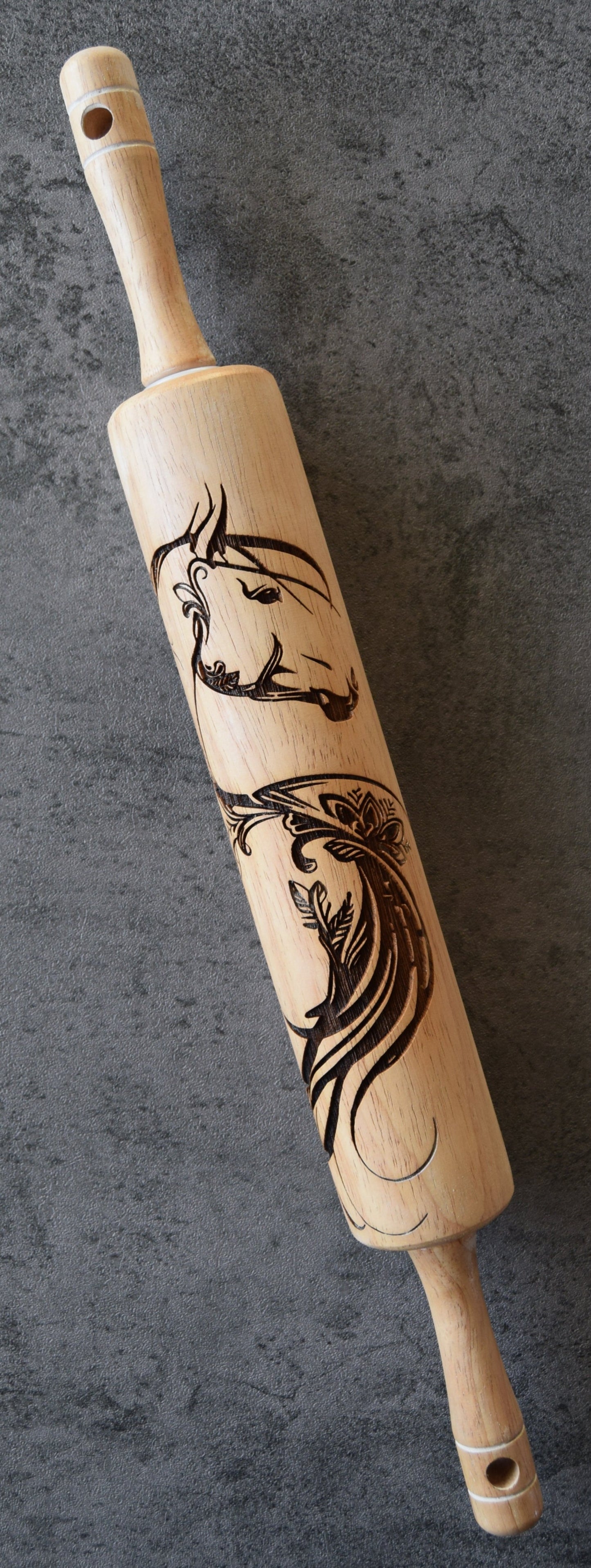 Z*Flourish Horse Rolling Pin (large)