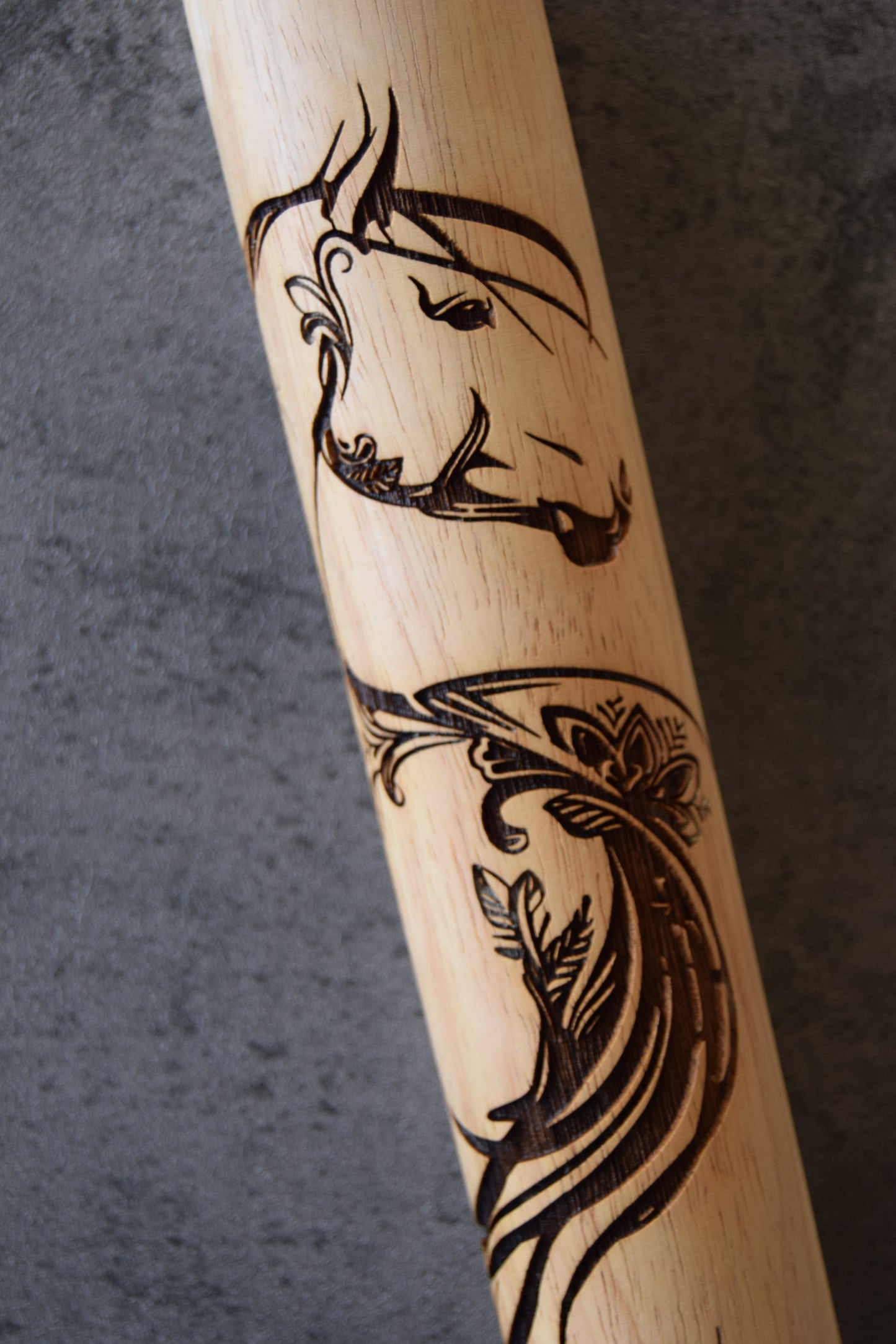 Z*Flourish Horse Rolling Pin (large)