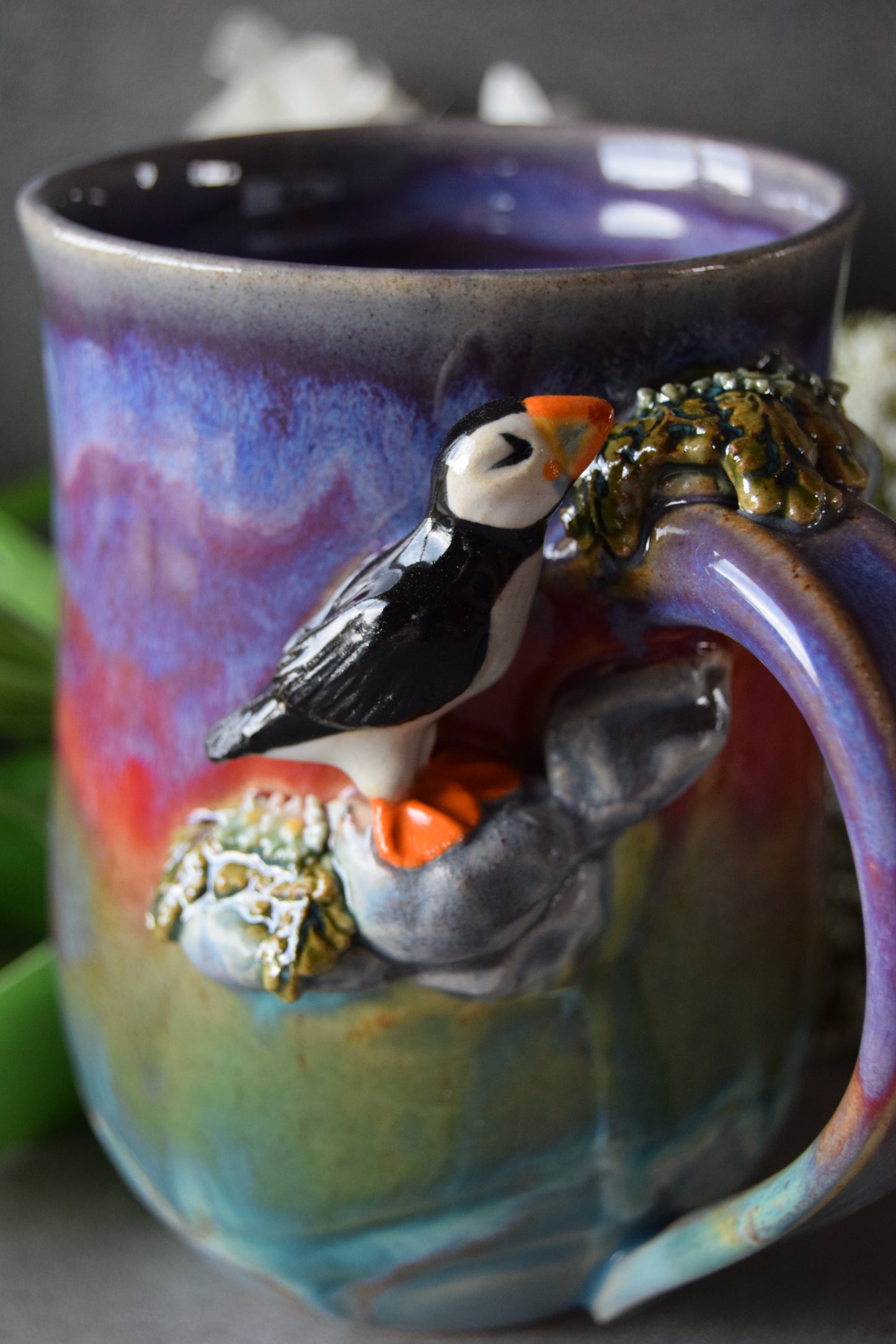 Puffin Mug (purple)