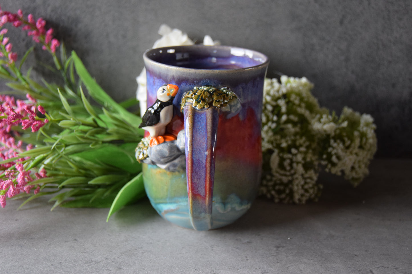 Puffin Mug (purple)