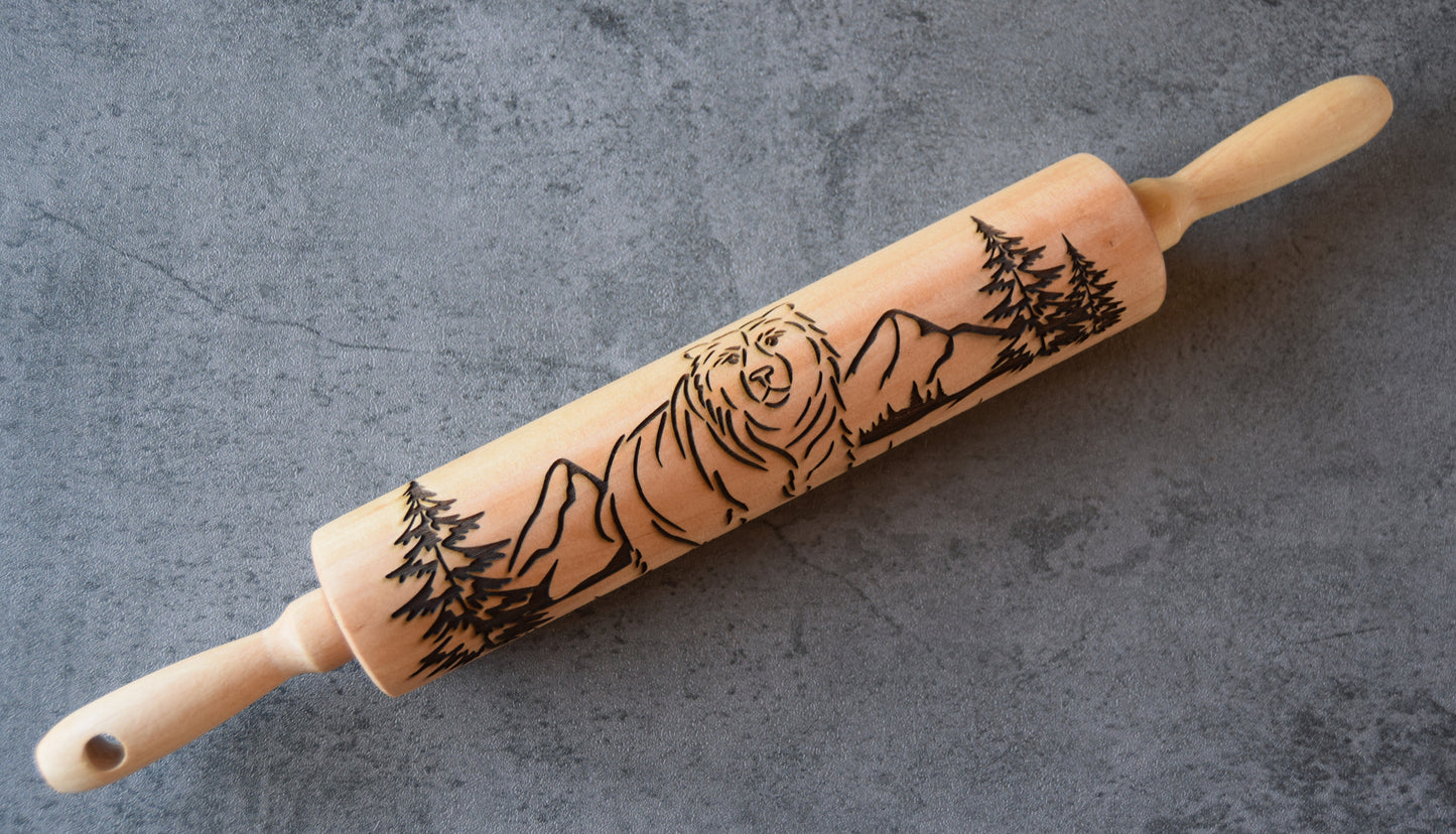 Z*Grizzly Bear Rolling Pin (large)