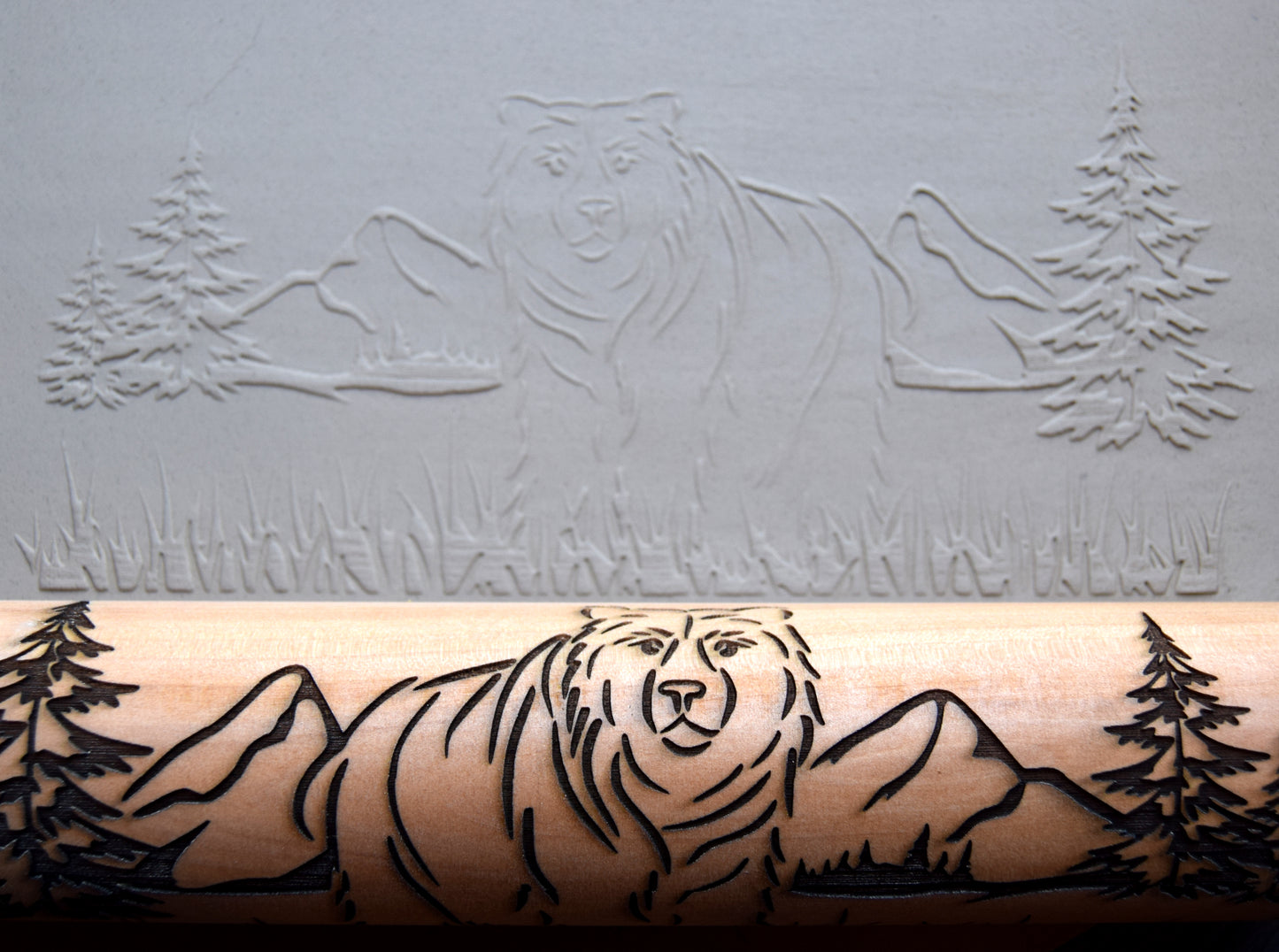 Z*Grizzly Bear Rolling Pin (large)