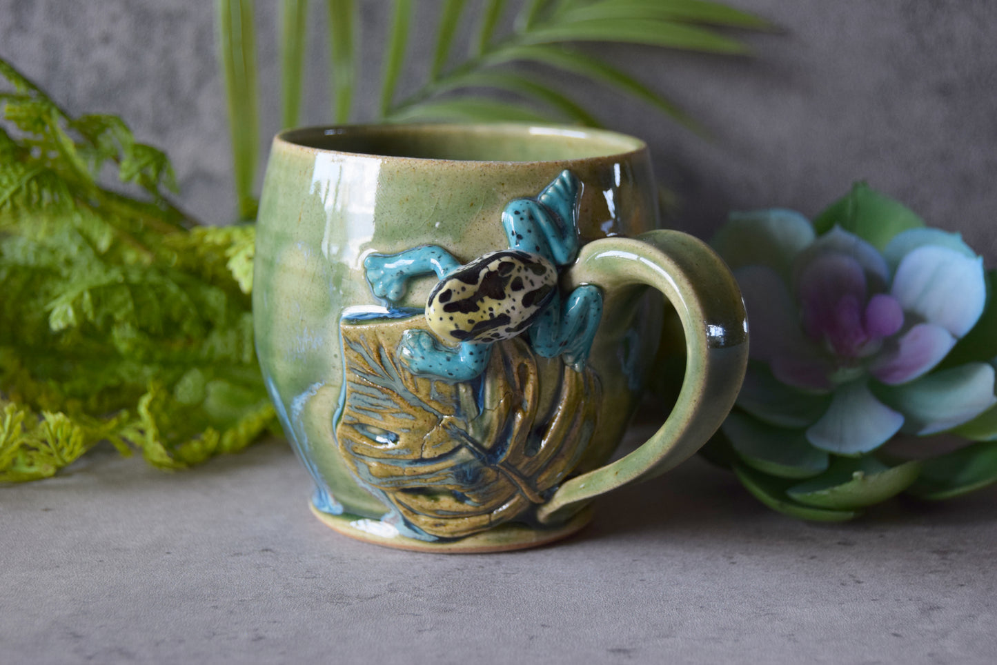 Frogs and Orchids Tea Set