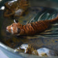 Swimming Tiger Trinket Plate (bowl rim)