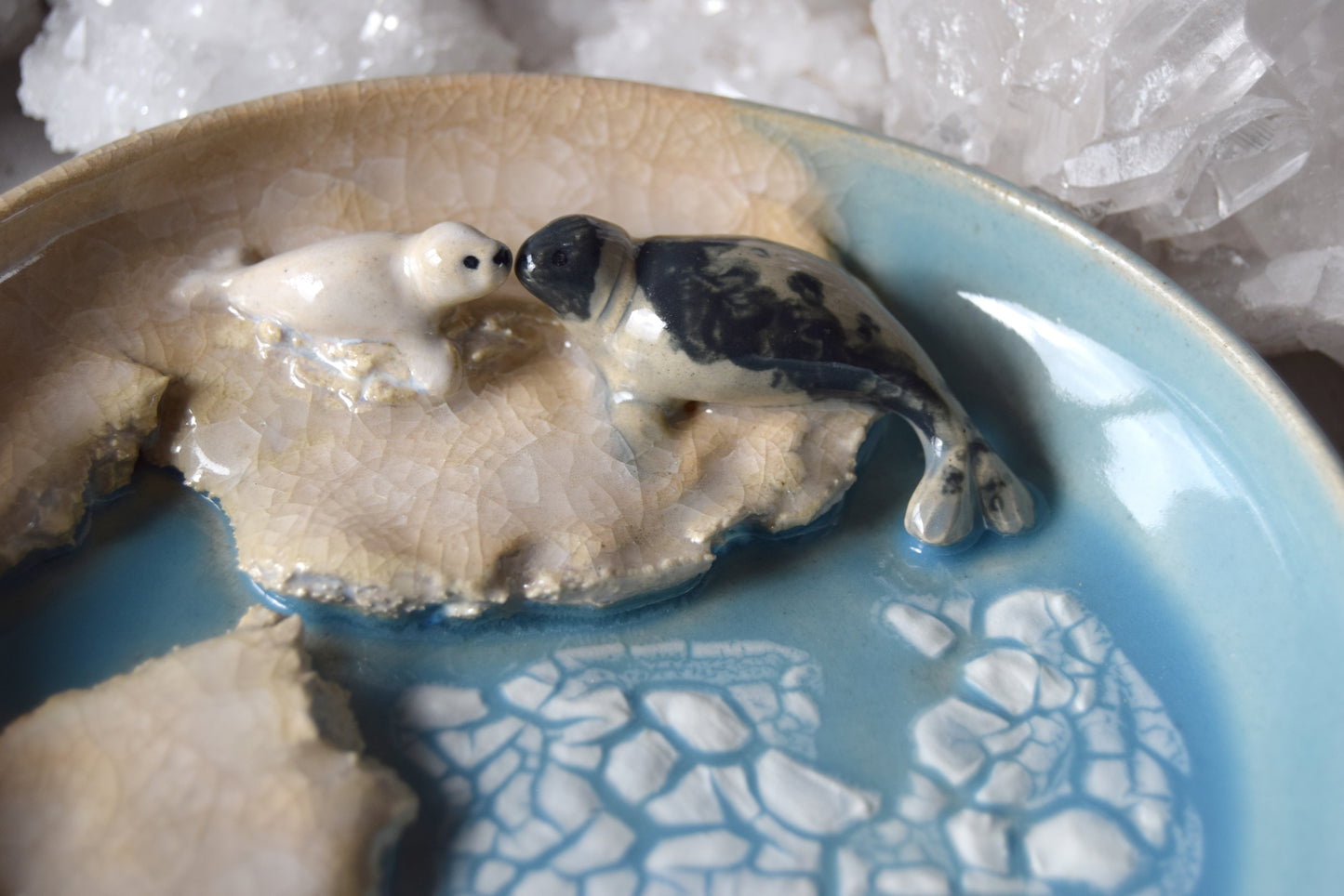 Harp Seals Trinket Plate (light)