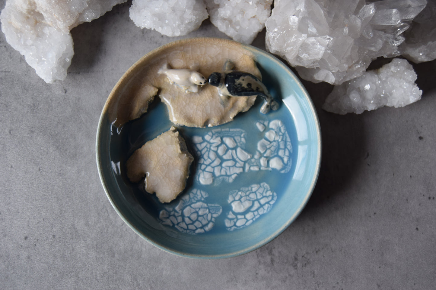 Harp Seals Trinket Plate (light)