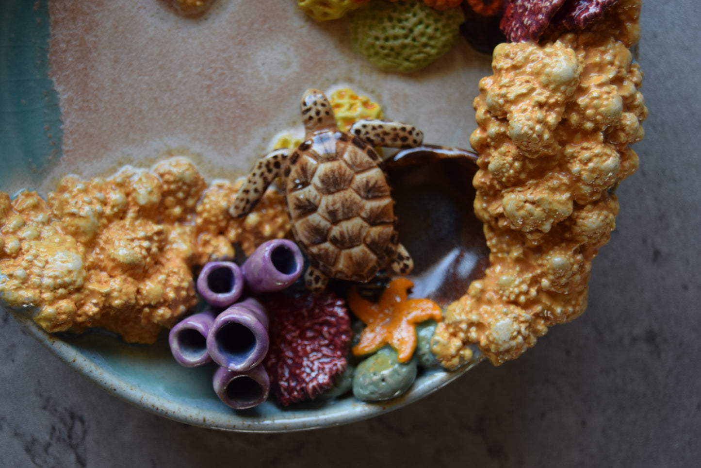 Coral Reef Jewelry Dish (plate)