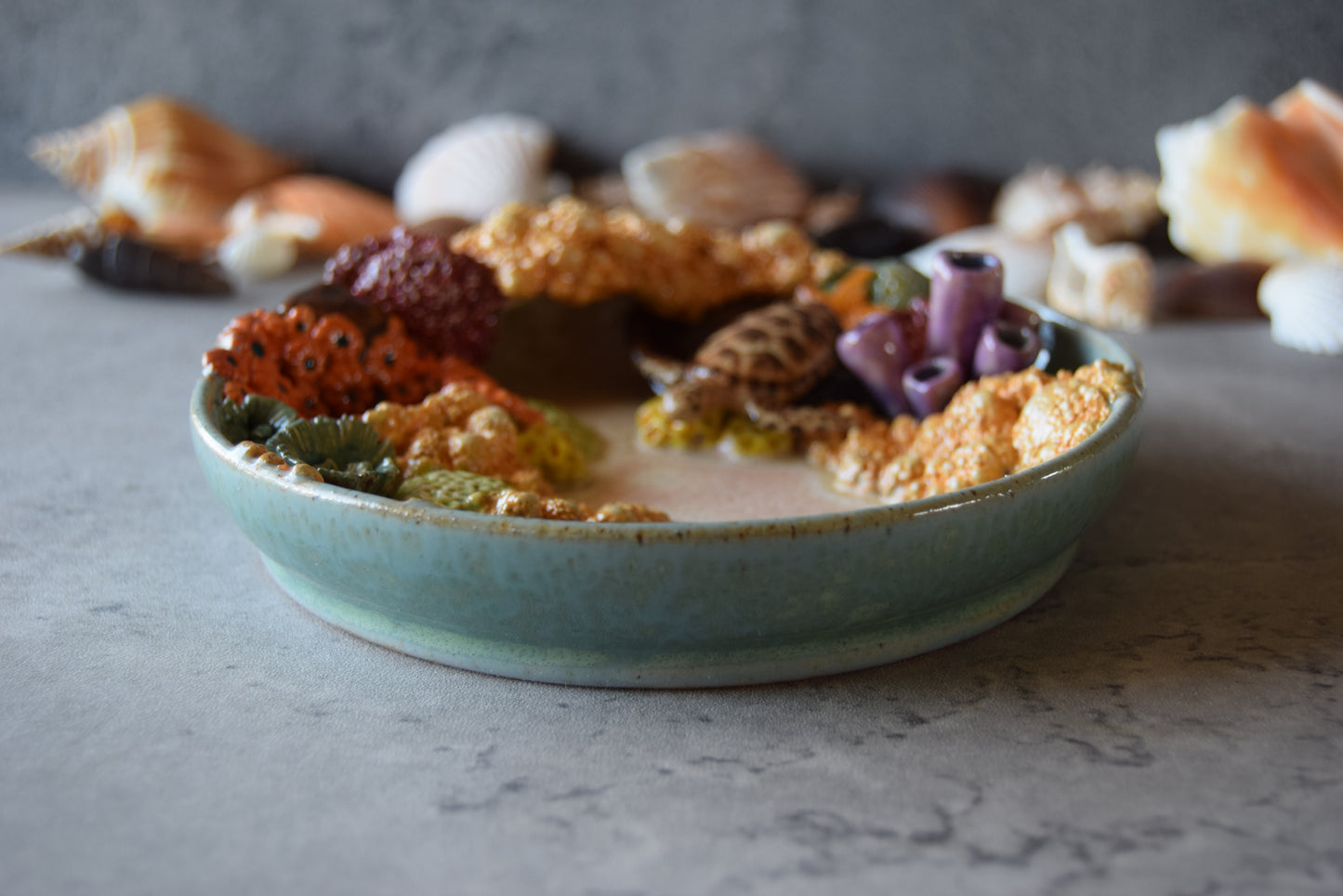 Coral Reef Jewelry Dish (plate)