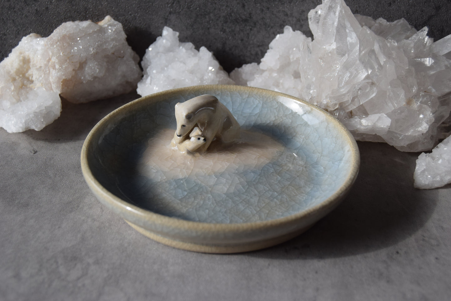 Polar Bears Trinket Plate